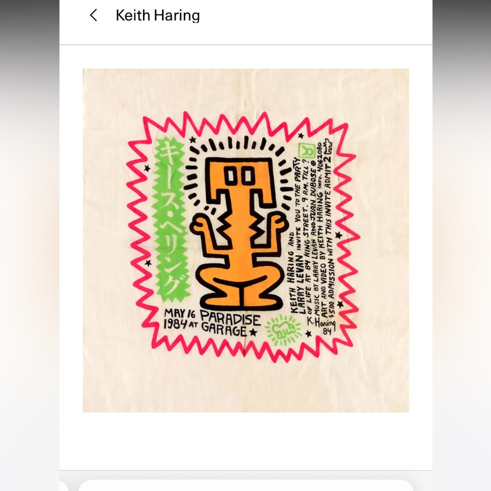 Keith Haring and Larry Levan Invite You to the Party of Life at 84 King Street,